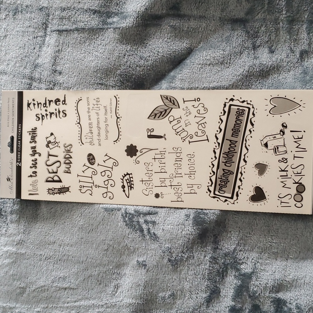 FREE w/$25 Children Sentiments Stickers Scrapbooking